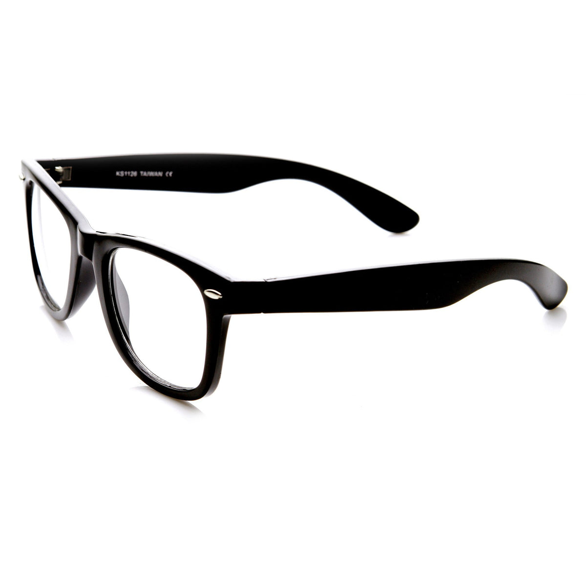 Retro Classic Horned Rim Frame RX Optical Clear Lens Glasses