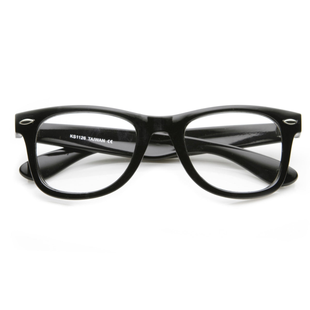 Retro Classic Horned Rim Frame RX Optical Clear Lens Glasses