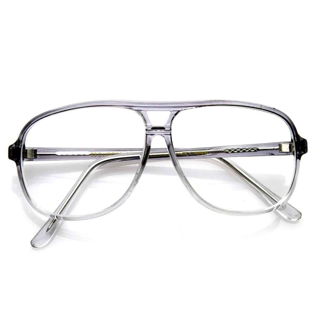 セブンイレブン 冬ギフト カタログ Aviator Square Translucent Retro 1980's Men's Glasses Flex - トップス