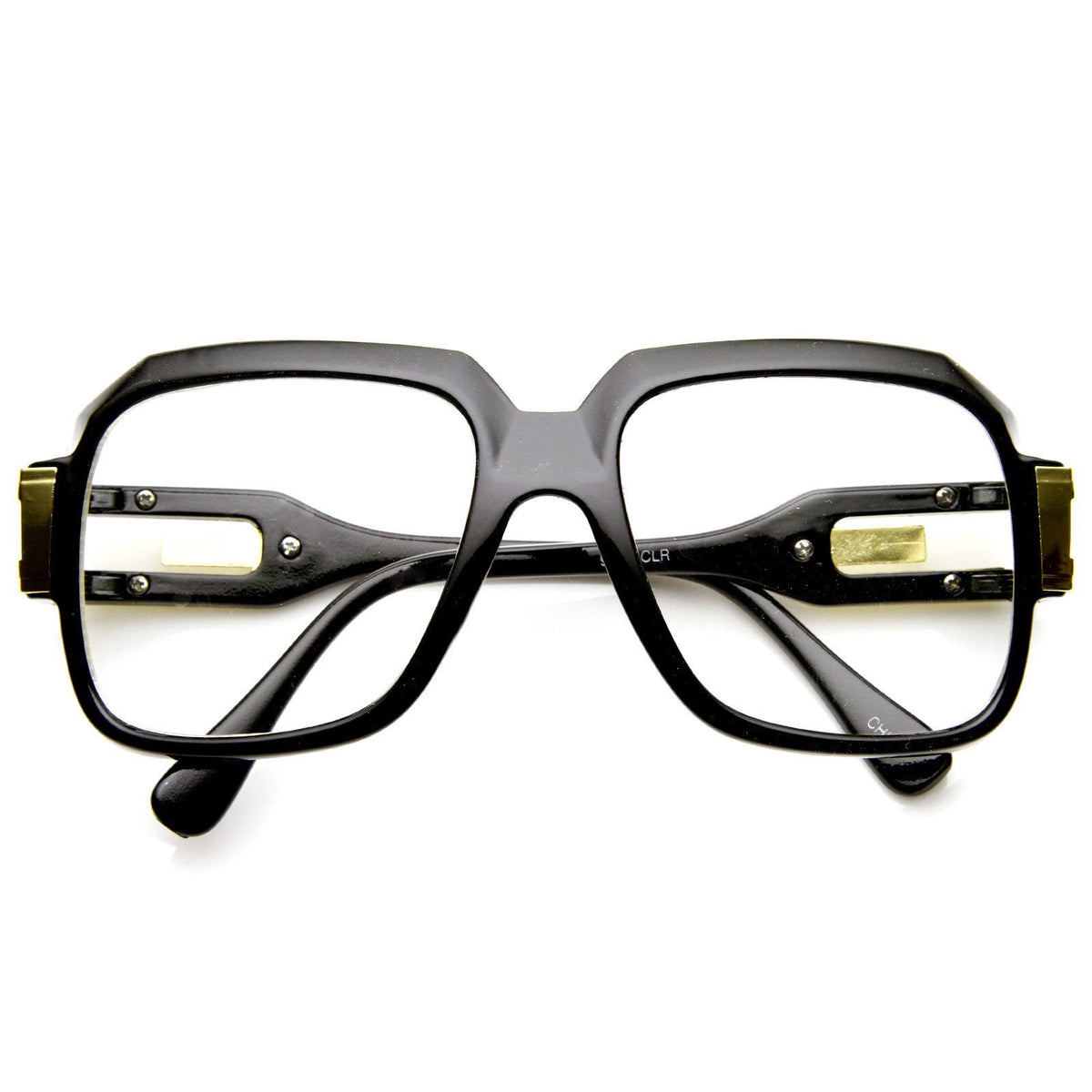Retro Euro Square Hip Hop 80&#39;s Fashion Clear Lens Glasses