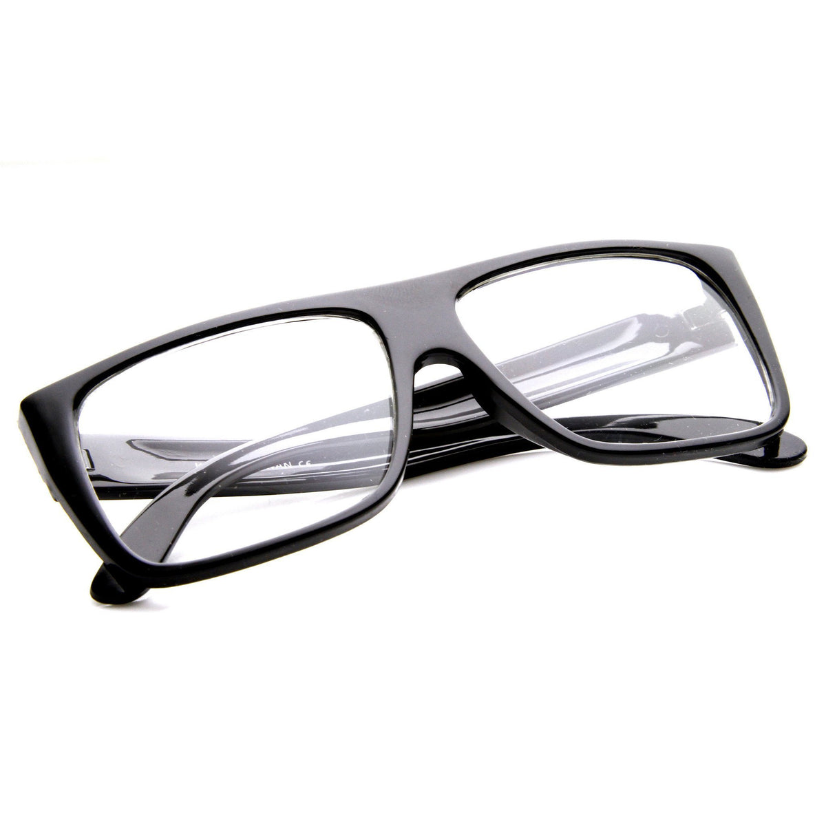 Flat Top Square Clear Lens Fashion Glasses